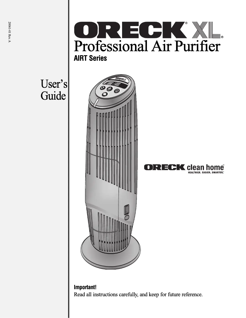 Image de la première page du manuel de l'appareil XL Tower AP AIRTB
