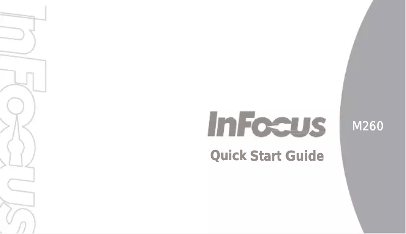 Page n°1 - Manuel utilisateur InFocus M260