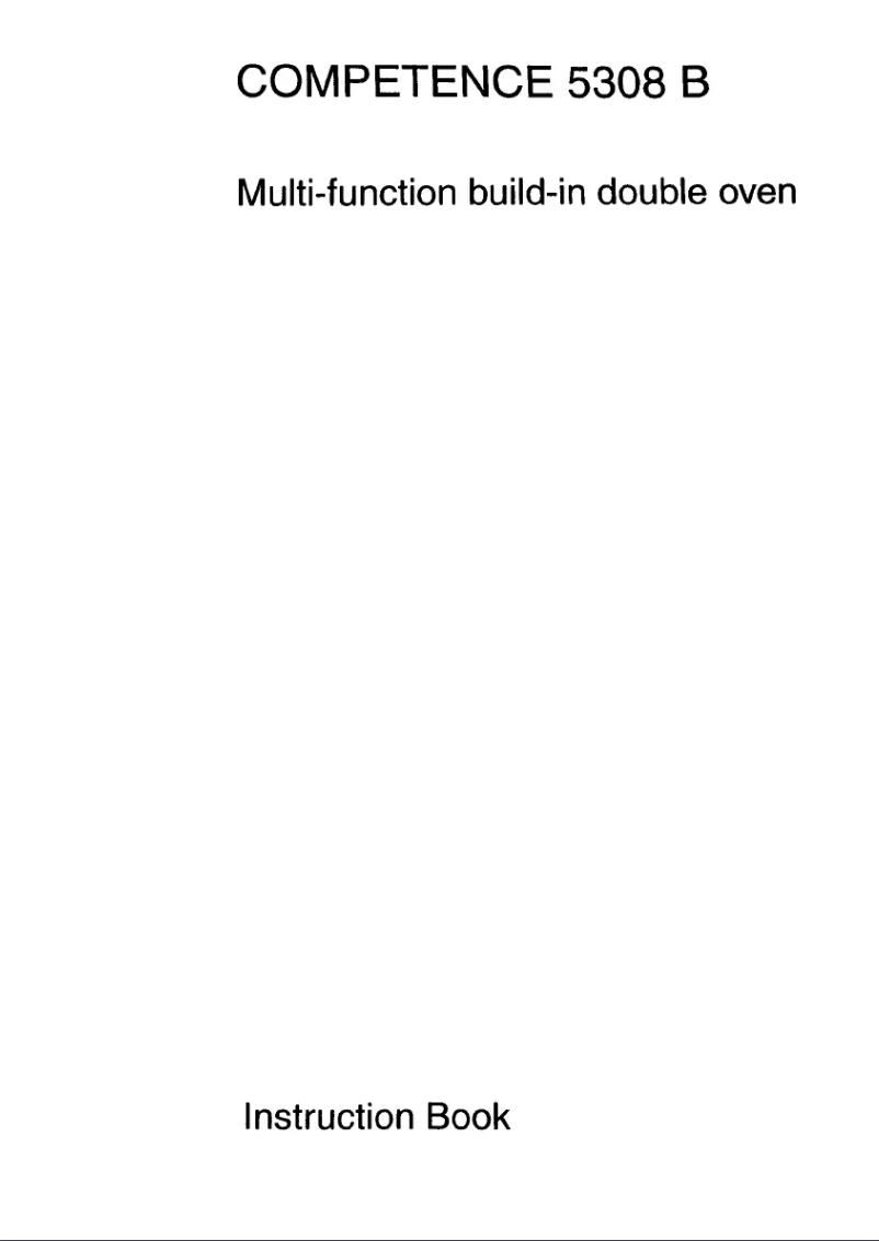 Image de la première page du manuel de l'appareil Competence 5308 B D