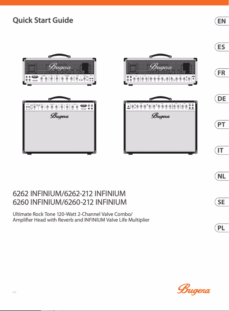 Page n°1 - Manuel utilisateur Bugera 6260-212 Infinium