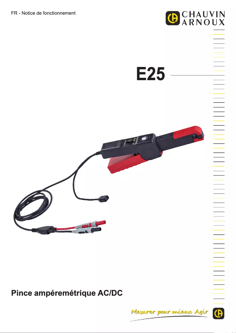 Image de la première page du manuel de l'appareil E25