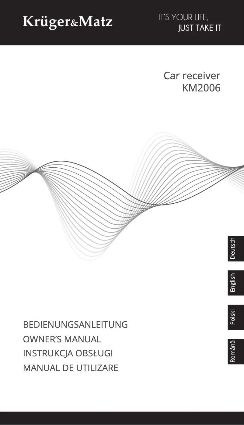 Page 1 de la notice Manuel utilisateur Krüger&Matz KM2006