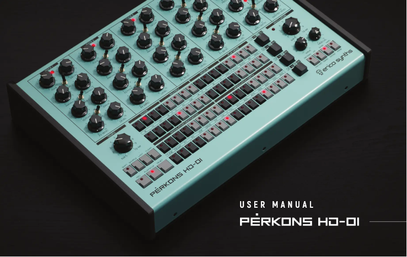 Page n°1 - Manuel utilisateur Erica Synths Perkons HD-01