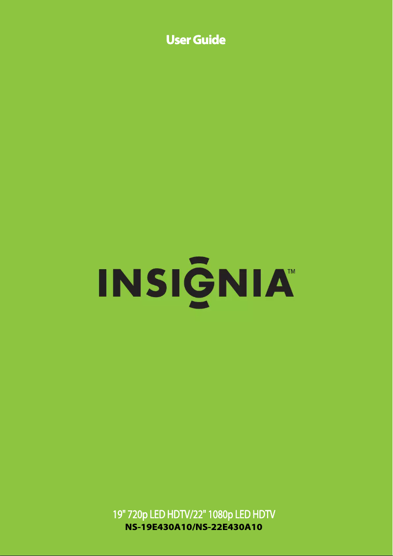 Página 1 del manual Manual de usuario Insignia NS-19E430A10
