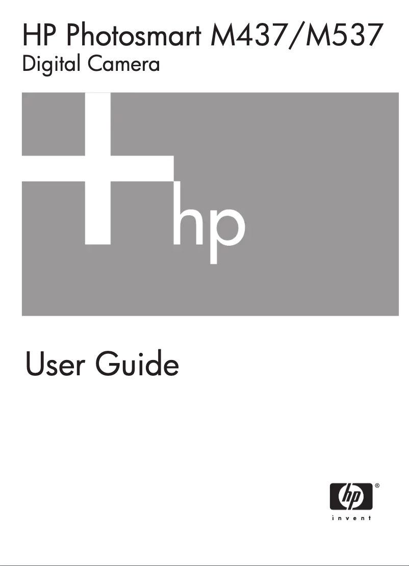 Page 1 de la notice Manuel utilisateur HP PhotoSmart M537