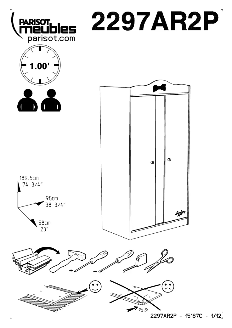 Image de la première page du manuel de l'appareil Lovely Light 2297AR2P