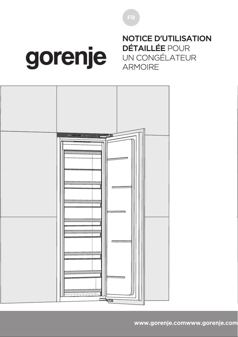 Page 1 de la notice Manuel utilisateur Gorenje FNI5182A1
