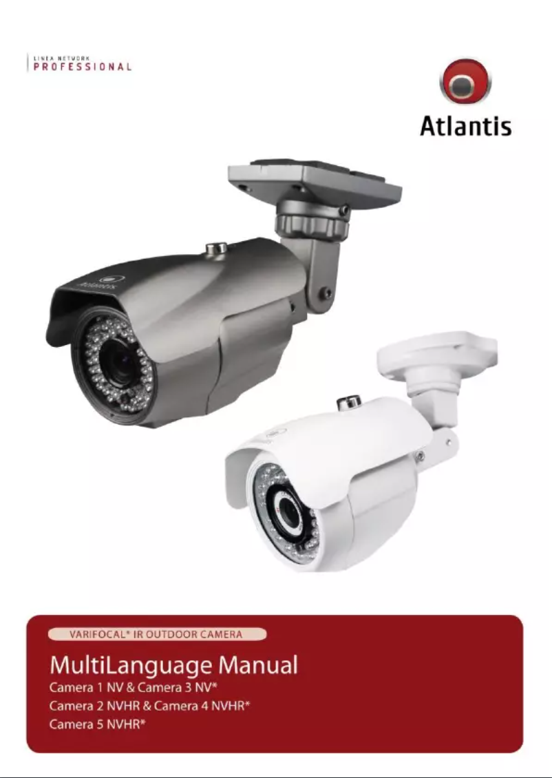 Page n°1 - Manuel utilisateur Atlantis Land A02-OACAM1Box-W