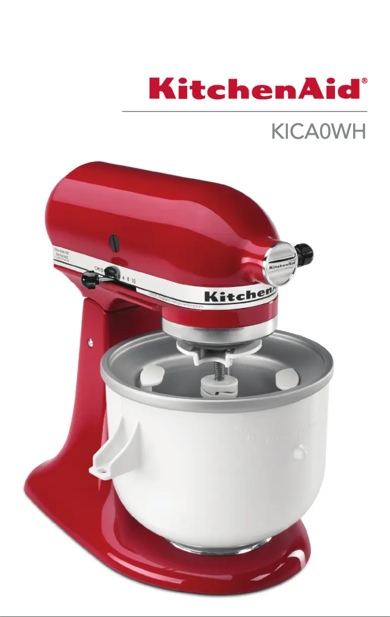 Page n°1 - Manuel d'utilisation et d'entretien KitchenAid KICA0WH