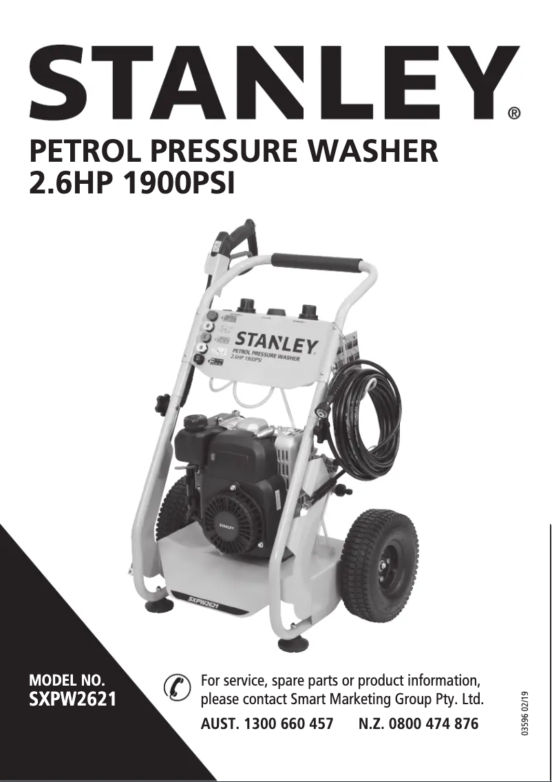 Page n°1 - Manuel utilisateur Stanley SXPW2621