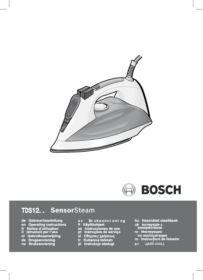 Page n°1 - Manuel utilisateur Bosch TDS1225