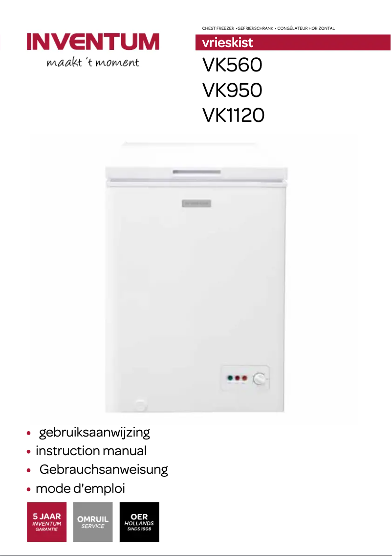 Image de la première page du manuel de l'appareil VK560