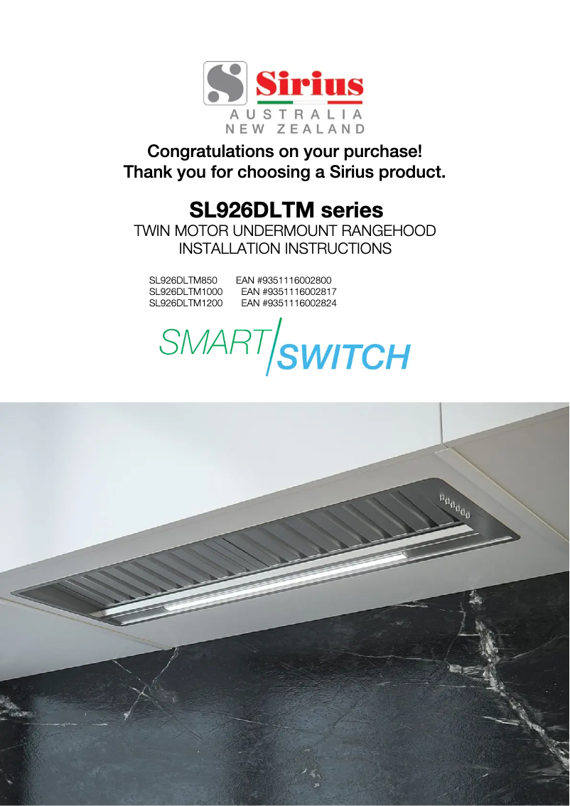 Page 1 de la notice Manuel utilisateur Sirius SL926DLTM850