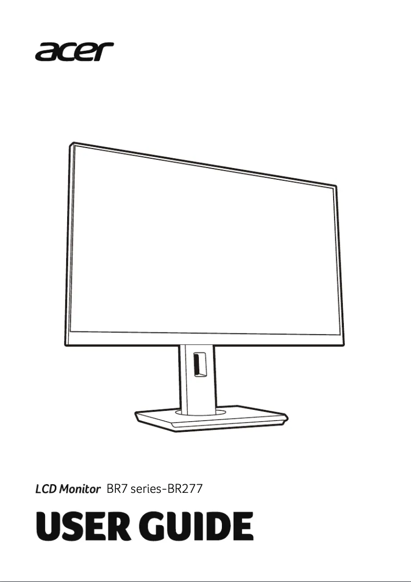 Page 1 de la notice Guide de démarrage rapide Acer BR277
