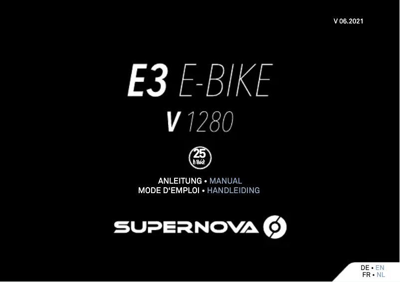 Page 1 de la notice Manuel utilisateur SuperNova V1280