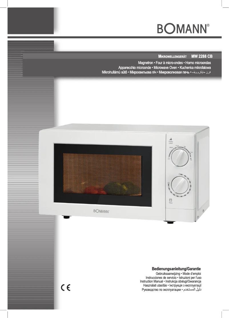 Page n°1 - Manuel utilisateur Bomann MW 2288 CB