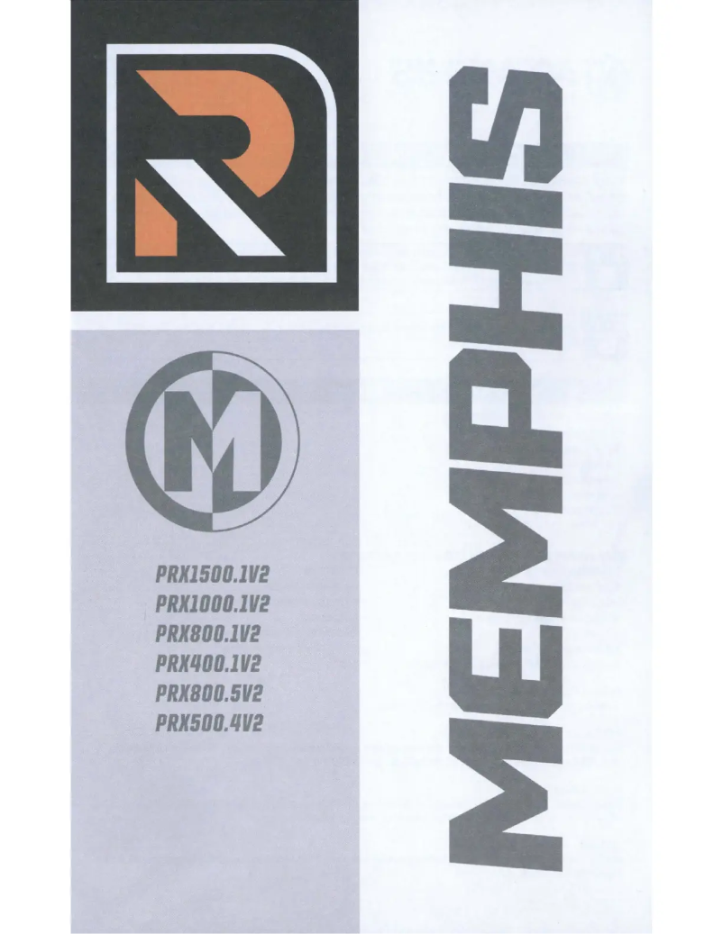 Page 1 de la notice Manuel utilisateur Memphis Audio PRX500.4V2