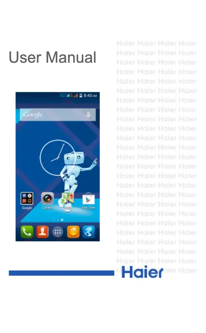 Page n°1 - Manuel utilisateur Haier Voyage G30