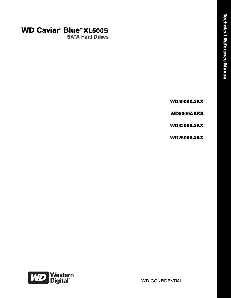 Page 1 de la notice Manuel utilisateur Western Digital Scorpio Blue