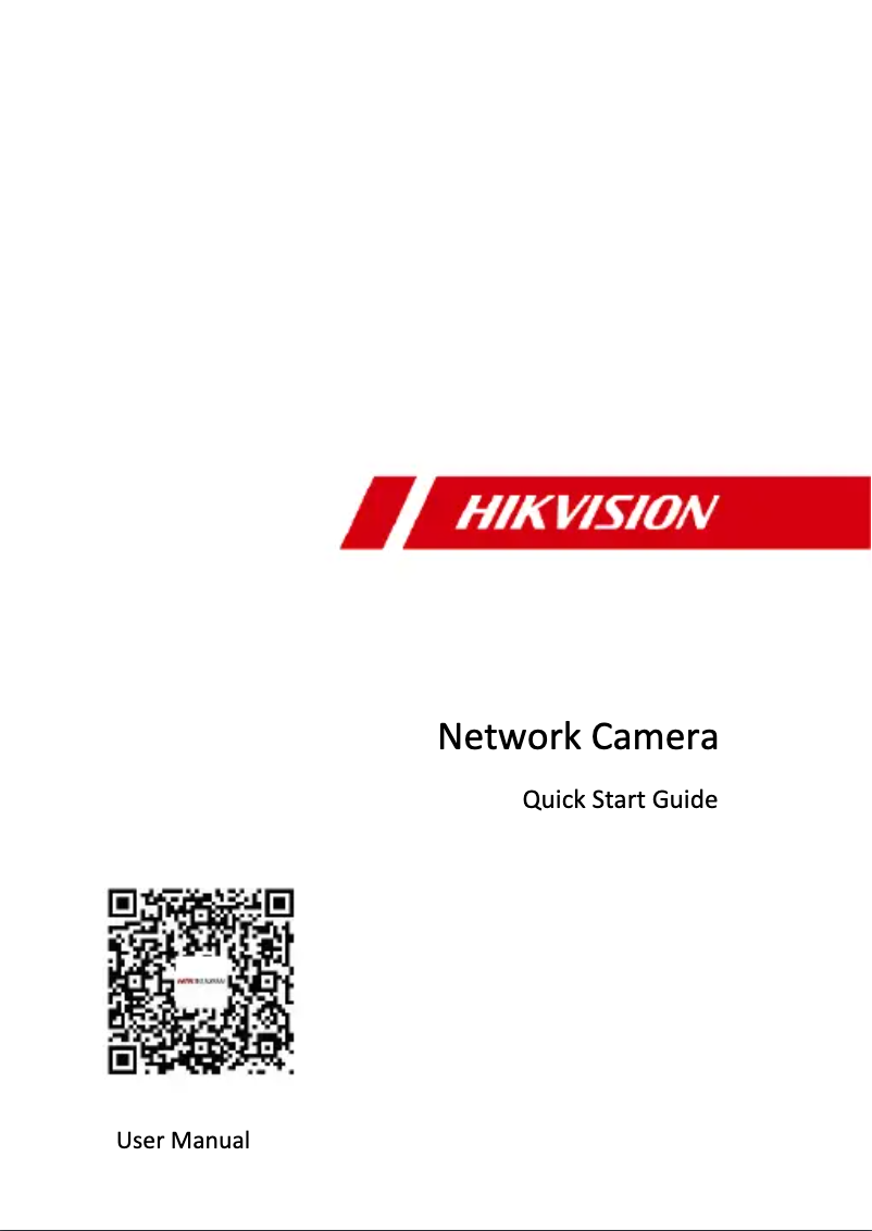 Page n°1 - Guide de démarrage rapide Hikvision DS-2CD2086G2-I