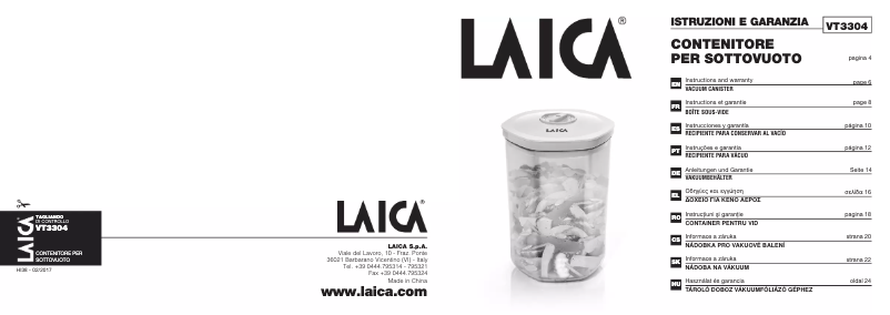 Página 1 del manual Manual de usuario Laica VT3115