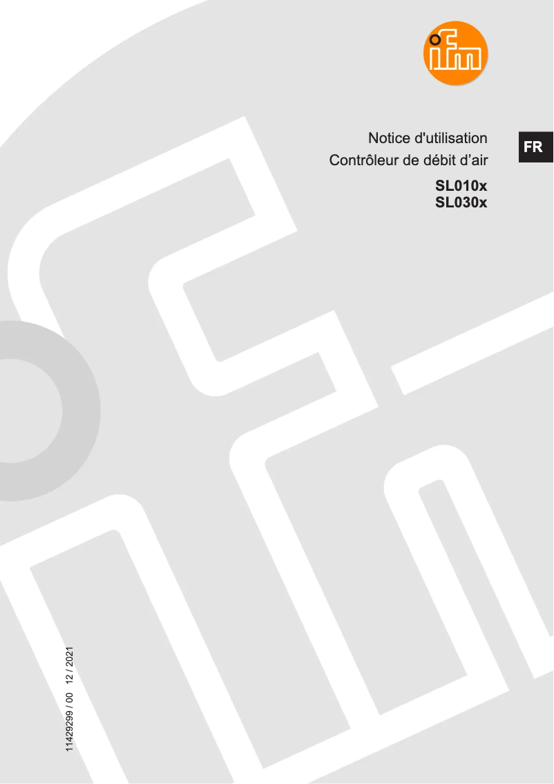 Page n°1 - Manuel utilisateur IFM SL0101