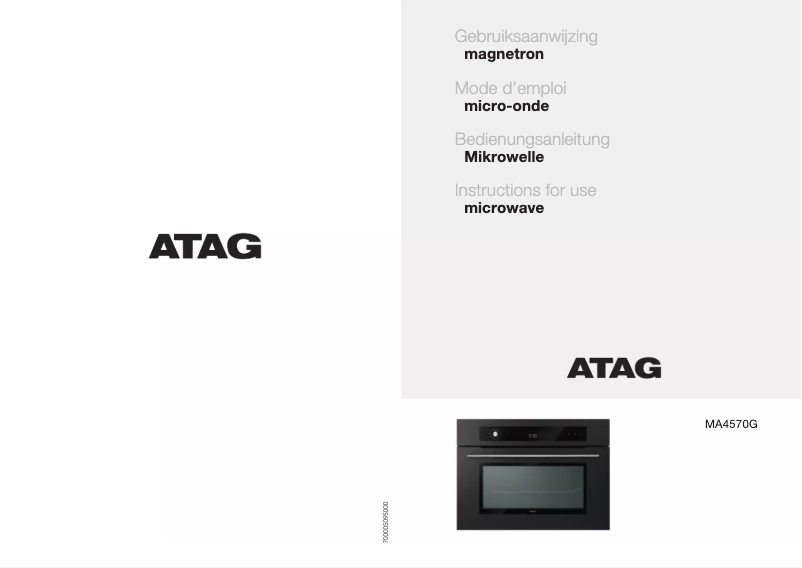 Página 1 del manual Manual de usuario Atag MA4570G