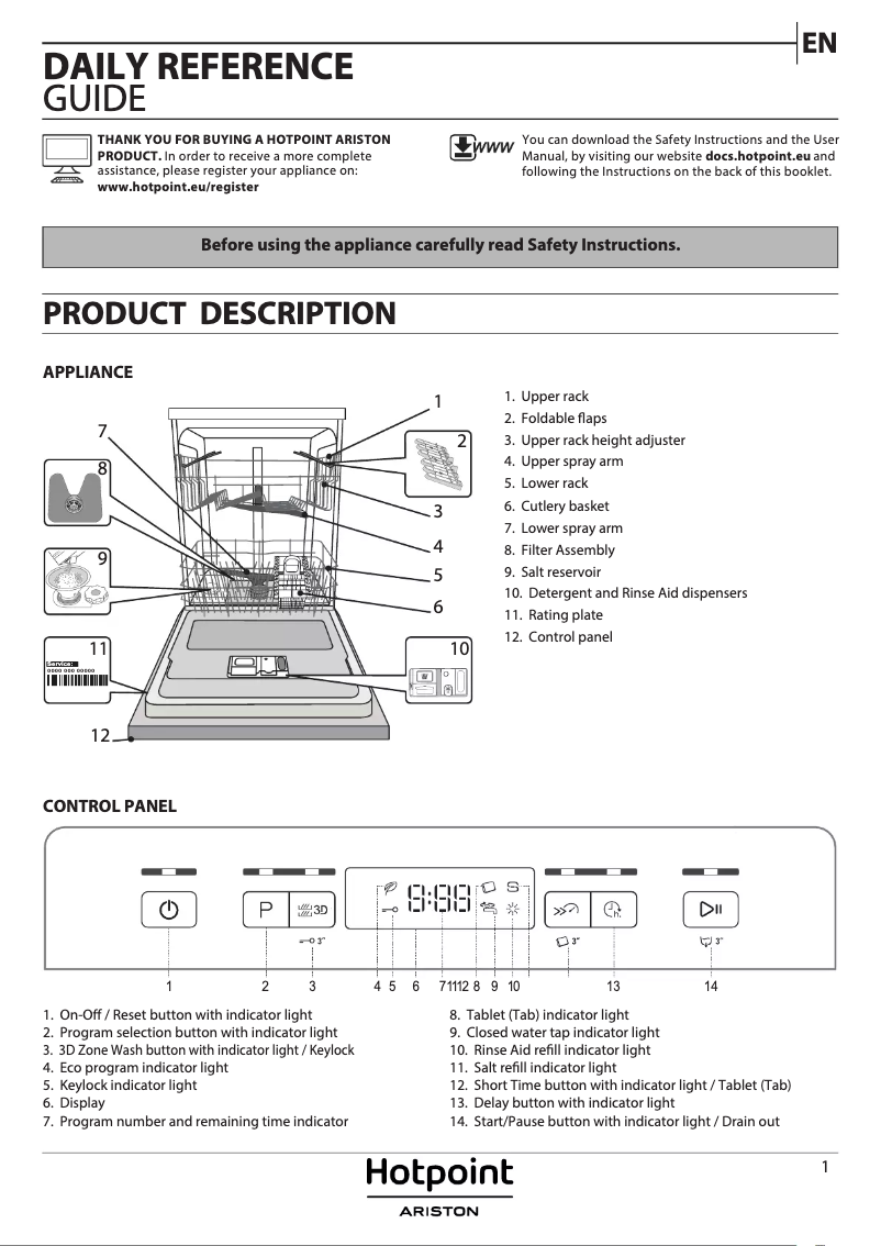 Image de la première page du manuel de l'appareil HFC 3C41 CW