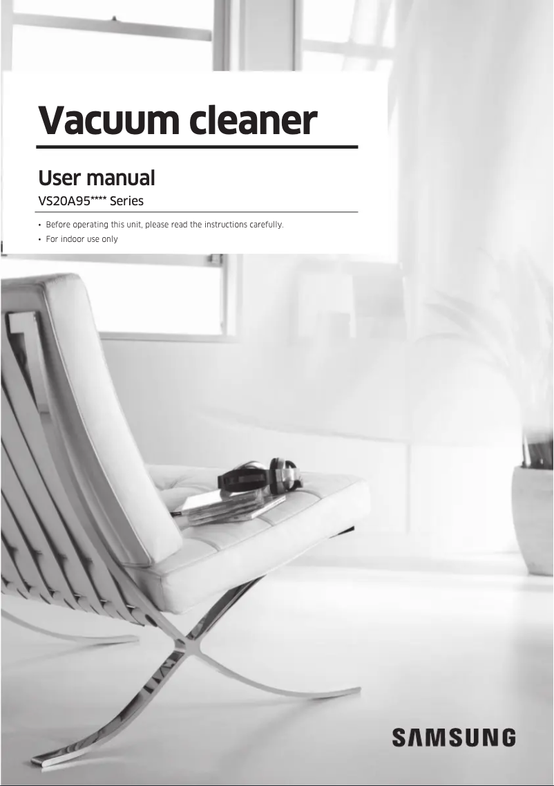 Page n°1 - Manuel utilisateur Samsung Bespoke Jet VS20A95943N