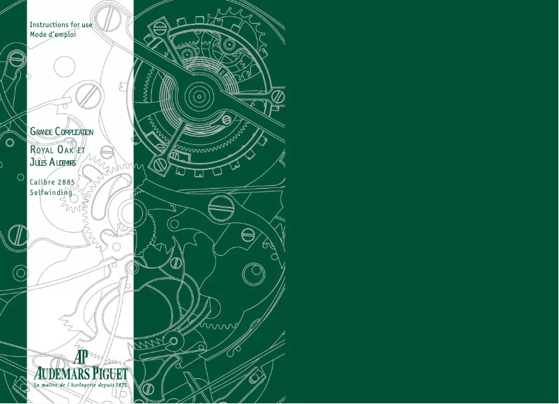 Image de la première page du manuel de l'appareil Royal Oak 25865BC.OO.1105BC.01