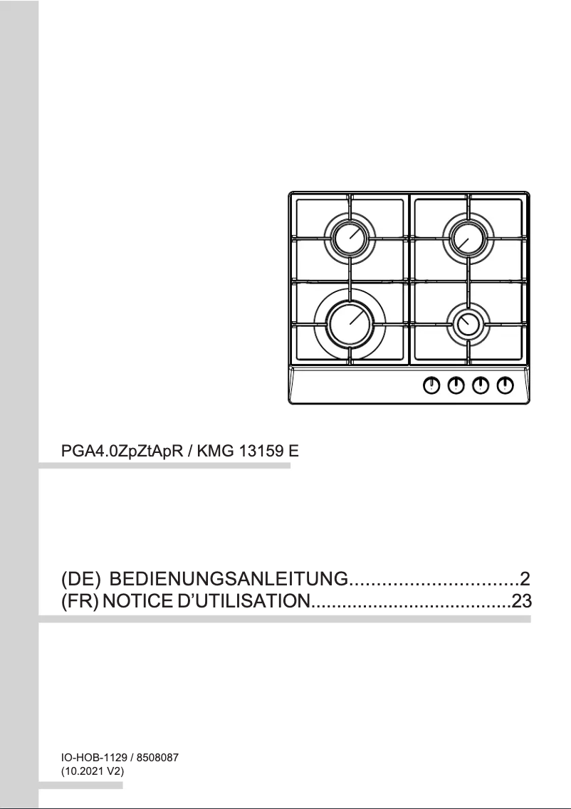 Image de la première page du manuel de l'appareil KMG 734 000 E