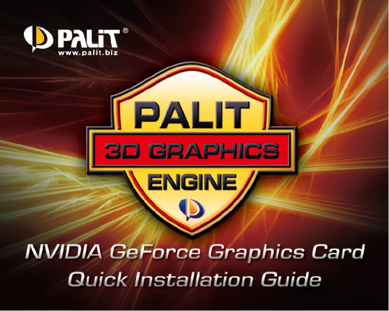 Page n°1 - Manuel utilisateur Palit GeForce GT 430