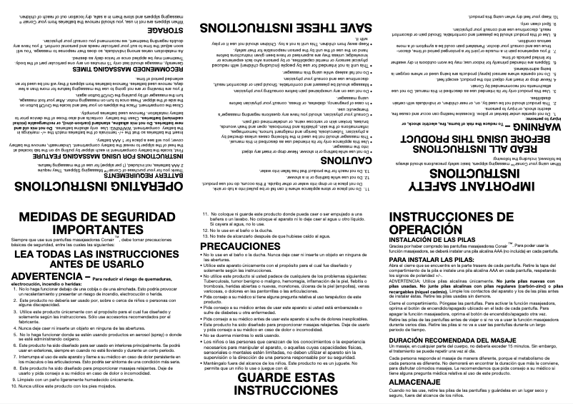 Page 1 de la notice Manuel utilisateur Conair VSM32