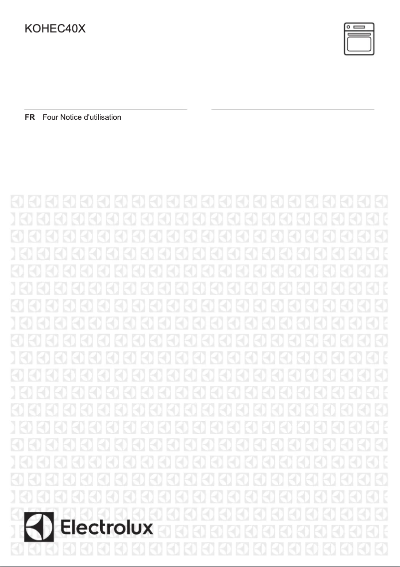 Page n°1 - Manuel utilisateur Electrolux KOHEC40X