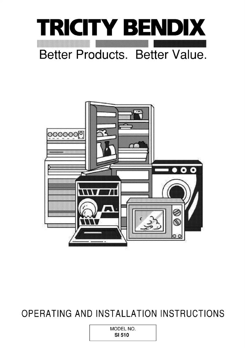 Page n°1 - Manuel utilisateur Tricity Bendix SI510B