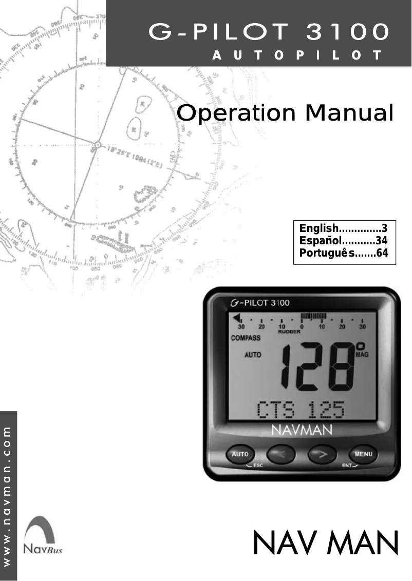 Image de la première page du manuel de l'appareil G-Pilot 3100