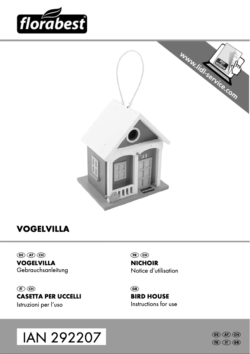 Image de la première page du manuel de l'appareil IAN 292207