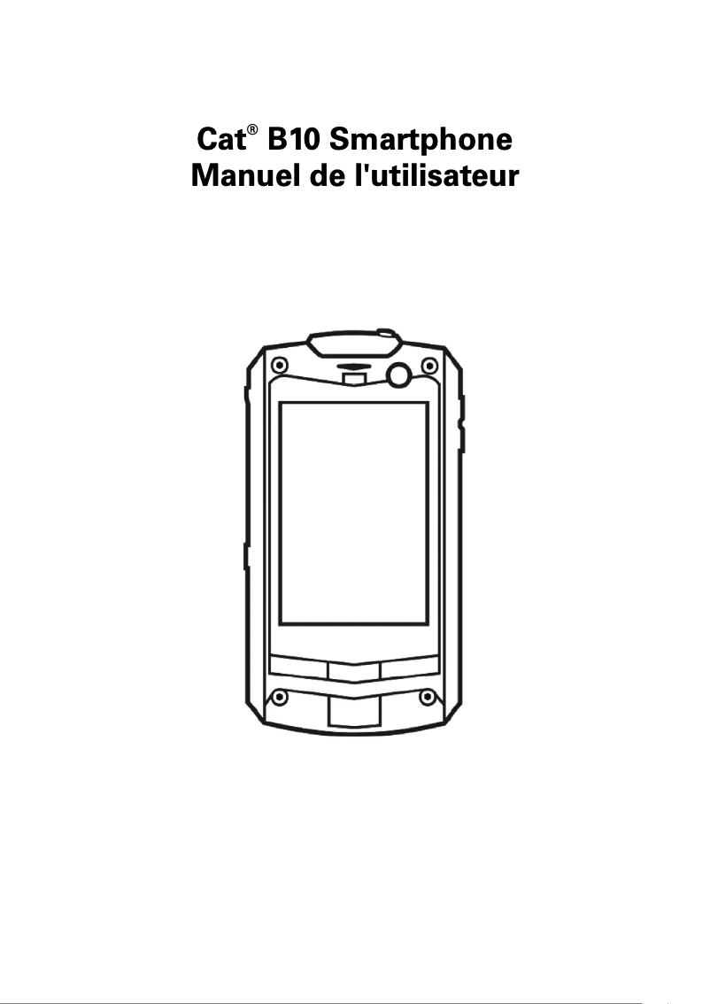 Page 1 de la notice Manuel utilisateur CAT B10