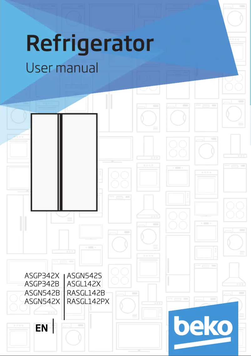 Image de la première page du manuel de l'appareil RASGL142PX
