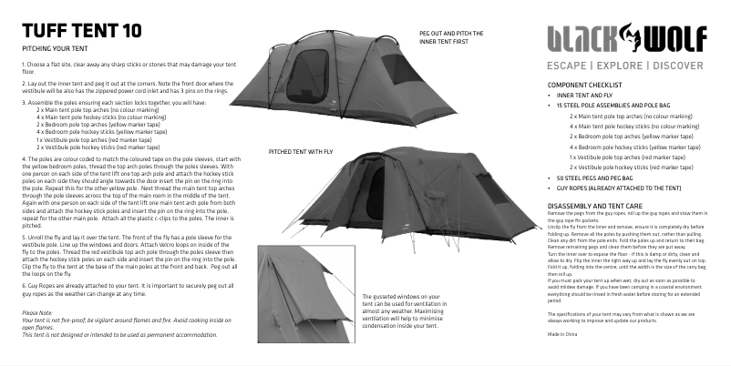 Página 1 del manual Manual de usuario Black Wolf Tuff 10