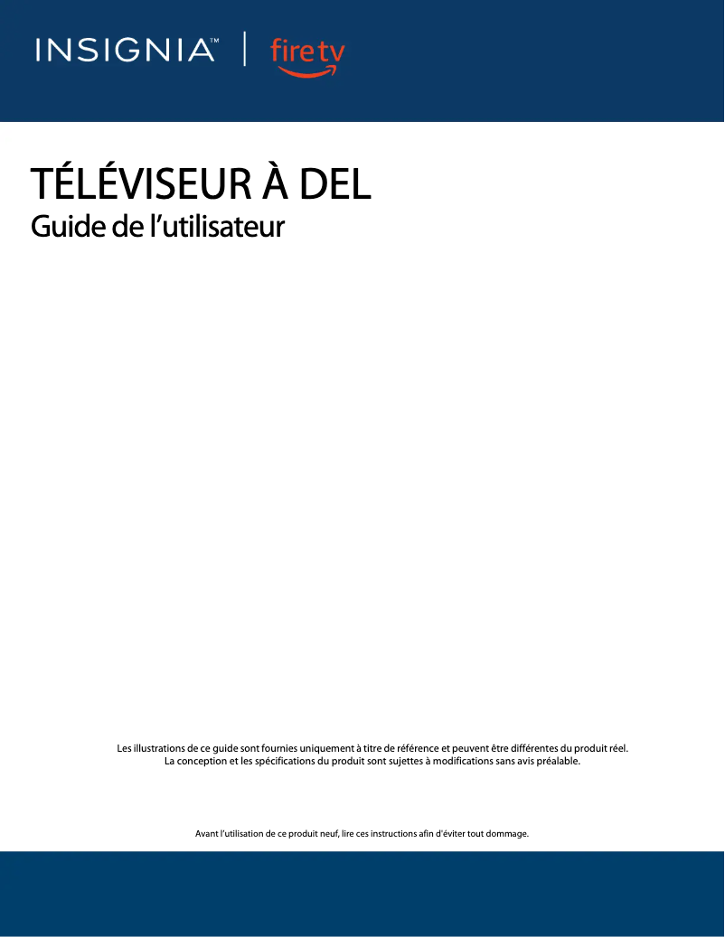 Imagen de la primera página del manual del dispositivo NS-70F501NA25