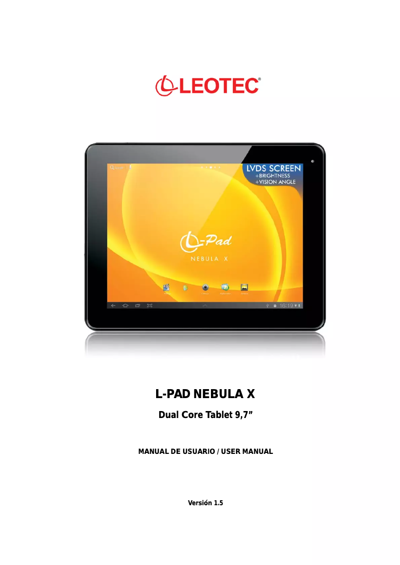 Page 1 de la notice Manuel utilisateur Leotec L-Pad Nebula X LETAB913