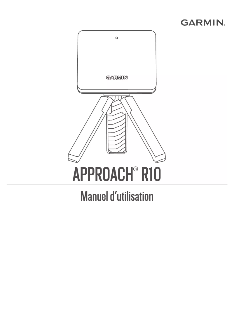 Page n°1 - Manuel utilisateur Garmin Approach R10