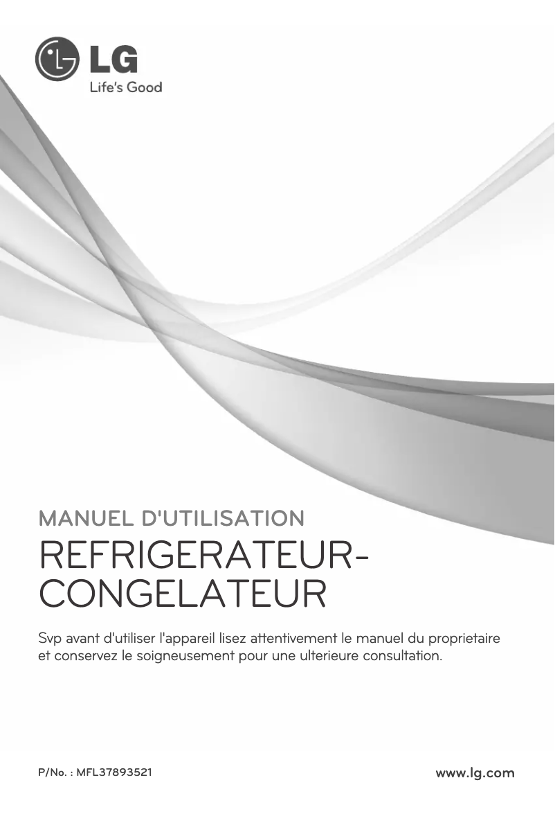 Image de la première page du manuel de l'appareil GR-B712YLS