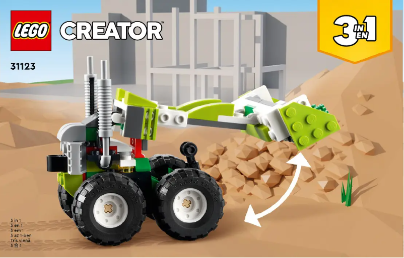 Page 1 de la notice Manuel utilisateur Lego Creator 31123