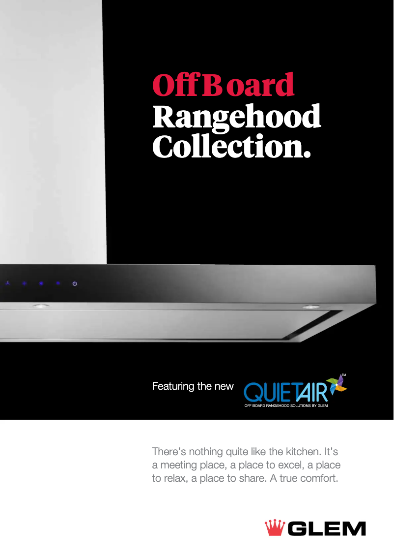 Page 1 de la notice Fiche technique Glem Gas Quietair GQA90TB