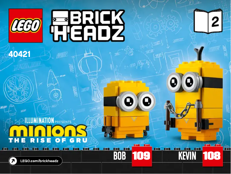 Page 1 de la notice Manuel utilisateur Lego Belle Bottom, Kevin & Bob 40421