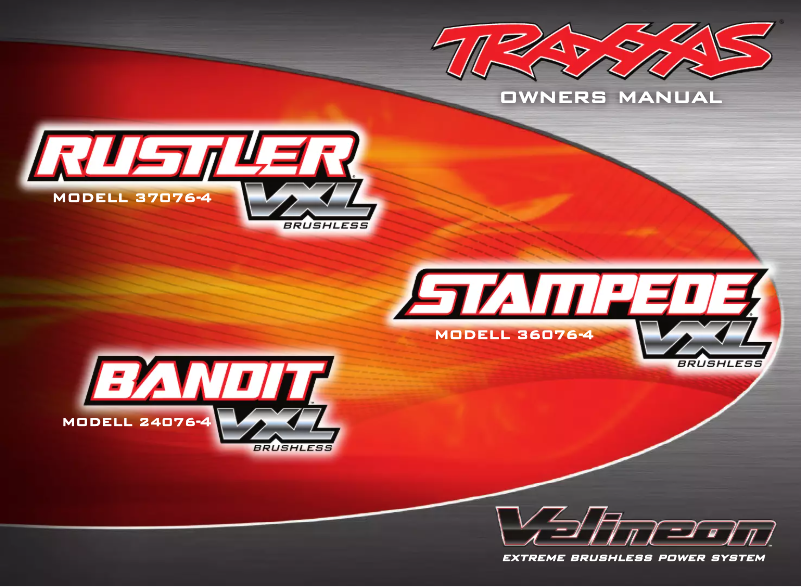 Page 1 de la notice Manuel utilisateur Traxxas Rustler VXL