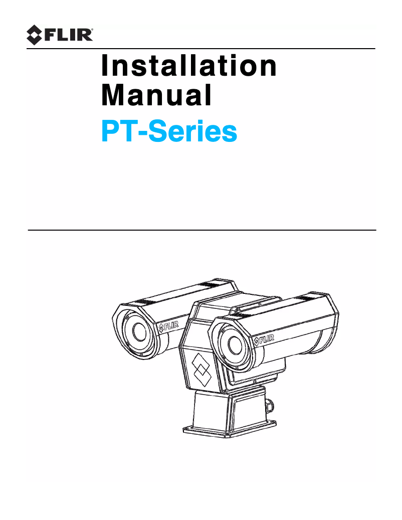 Page n°1 - Manuel utilisateur FLIR PT-606