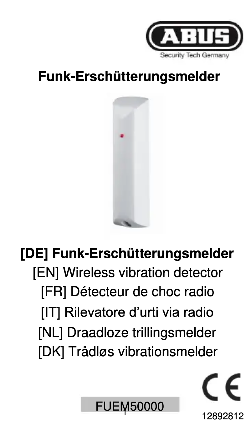 Image de la première page du manuel de l'appareil FUEM50000